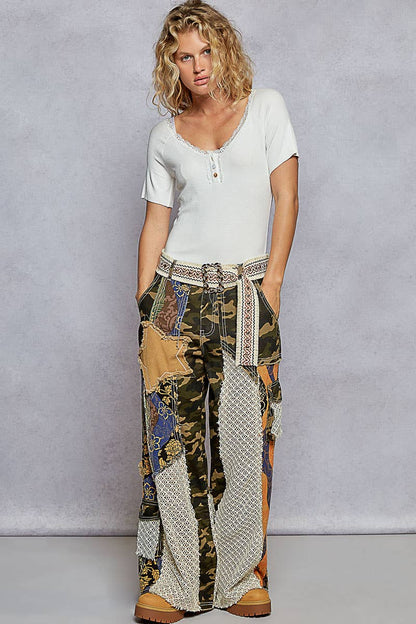 Camo Queen Patched Pant