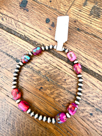 Desert Pearl Stretchy Bracelets | Native Strung