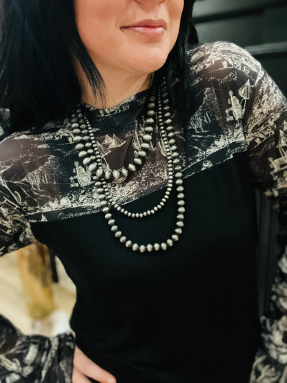 Homestead Toile Top