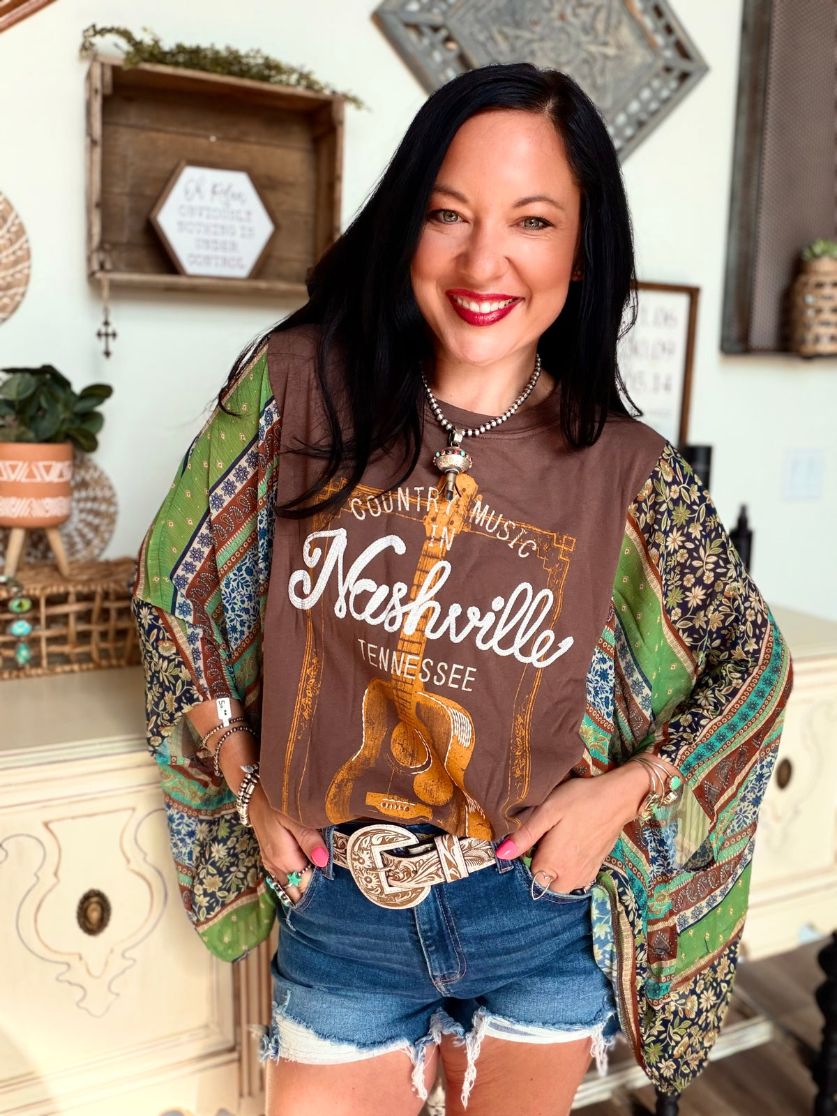Nashville Boho Kantha Top