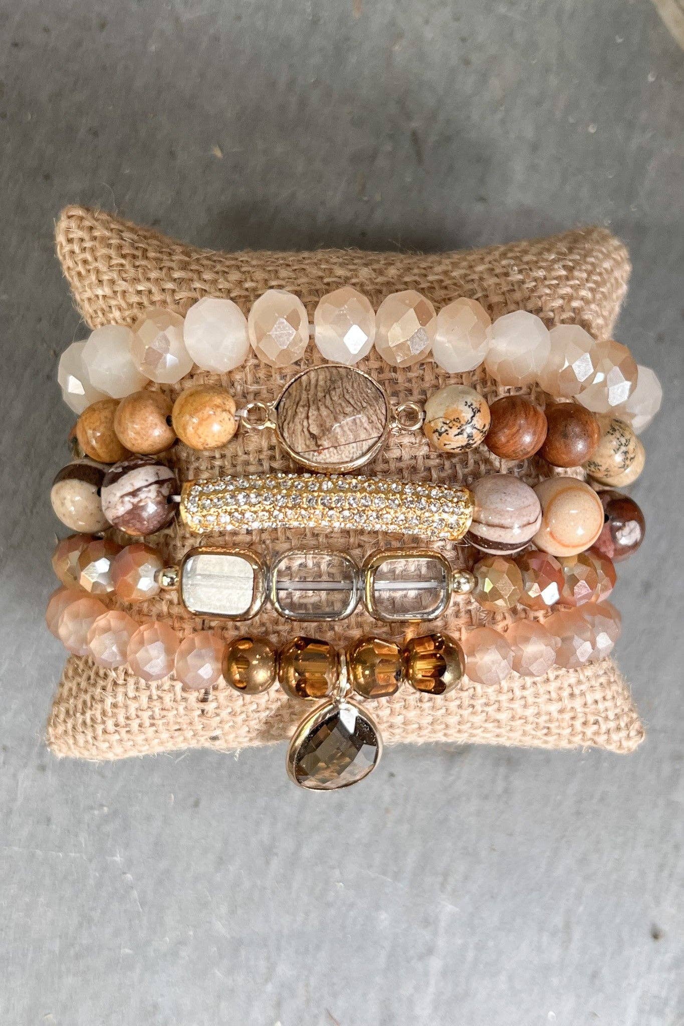 Cassie Cream Bracelet Set