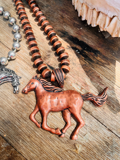 Wild Horses Statement Necklace