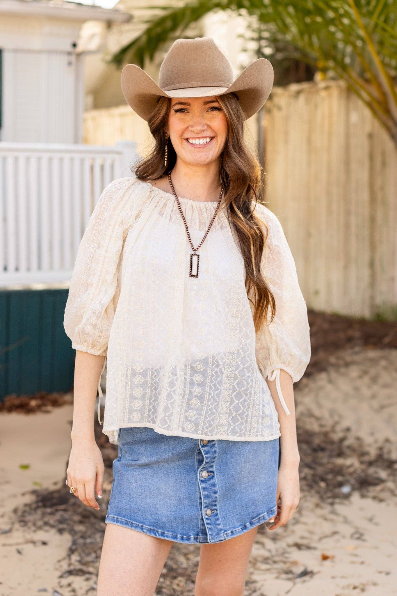 Curvy White Sands Top