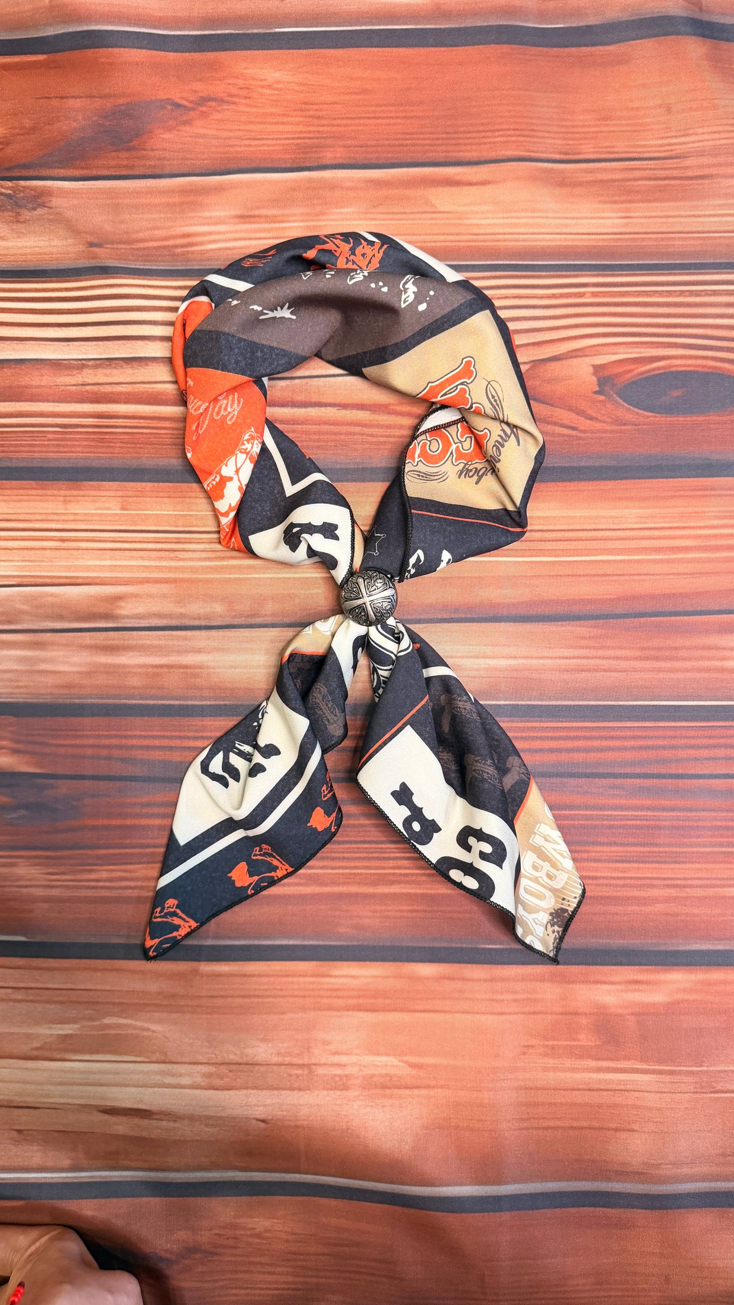 Cowboy Print Wild Rag 28x28
