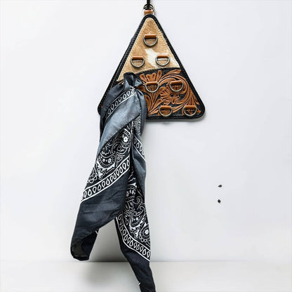 Triangle Leather Wild Rag Holders