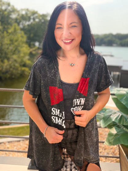 Small Town Smokeshow Split Tunic Top