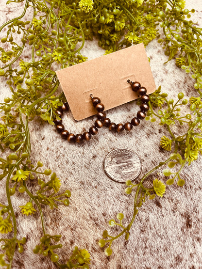 Western Pearl Hoop Earrings