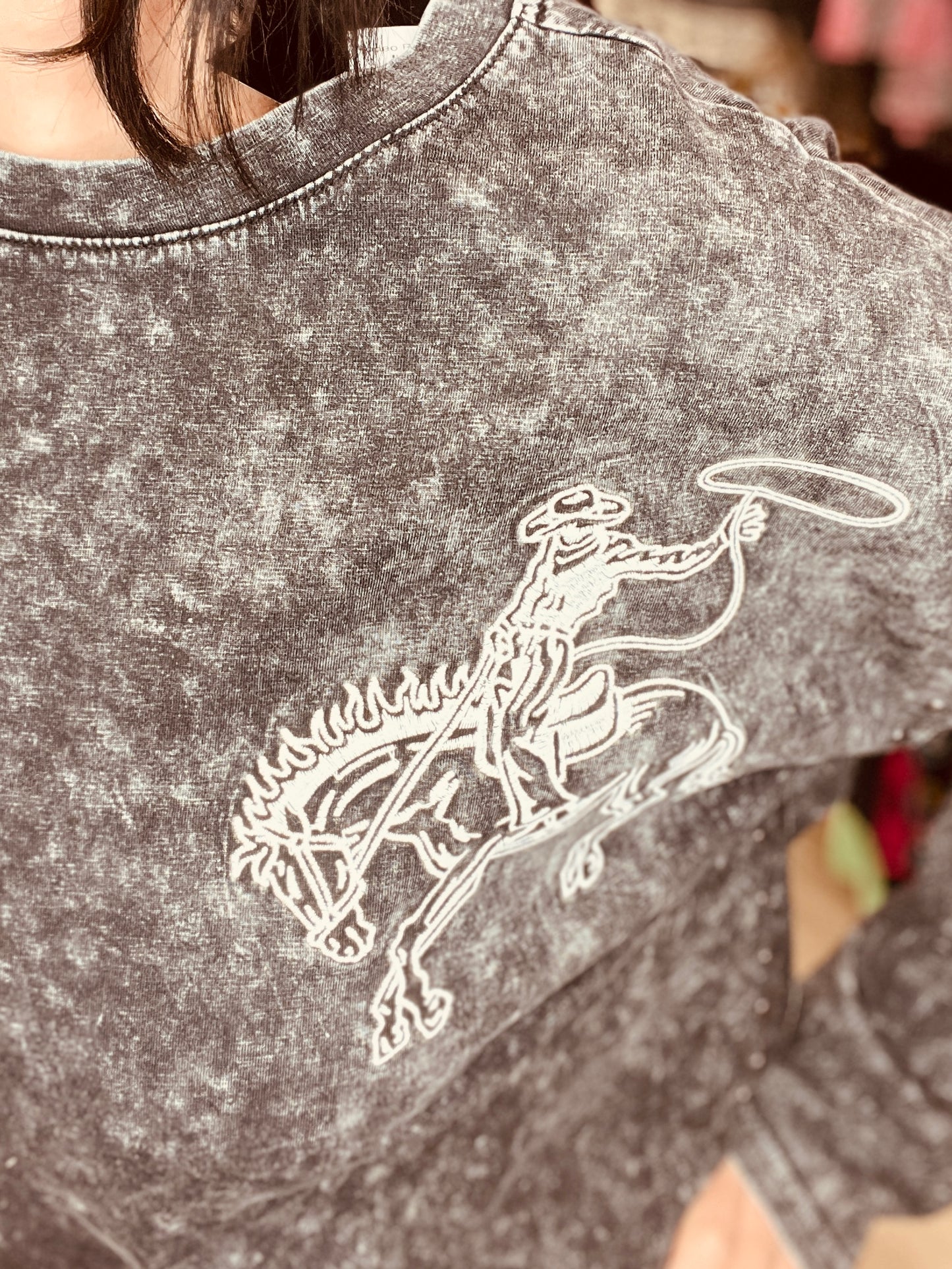 Rodeo Rebel LS Crop Tee