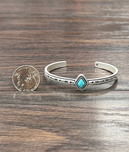 Droplet Turquoise Cuff Bracelet