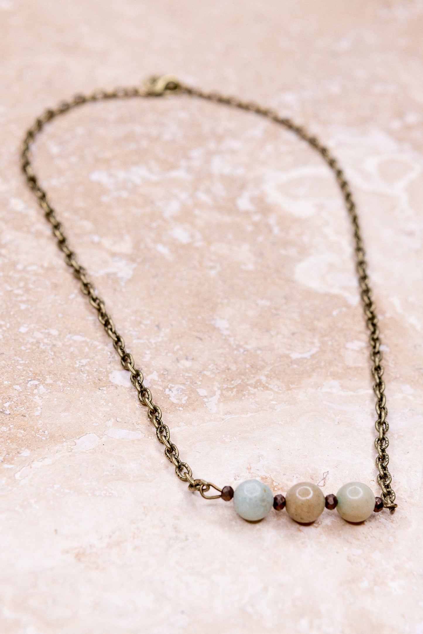 Reece Necklace in Amazonite