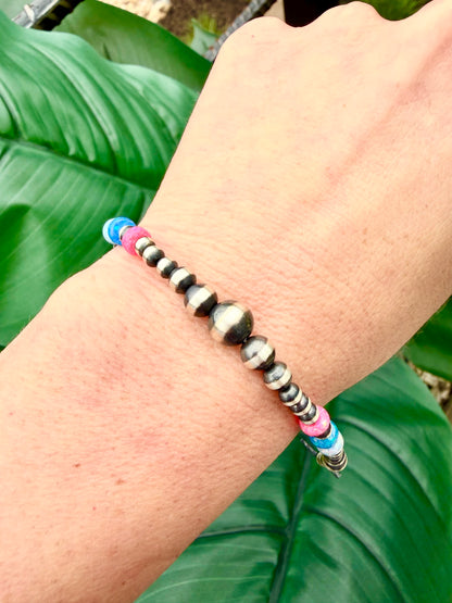 Desert Pearl Toggle Bracelets | Native Strung