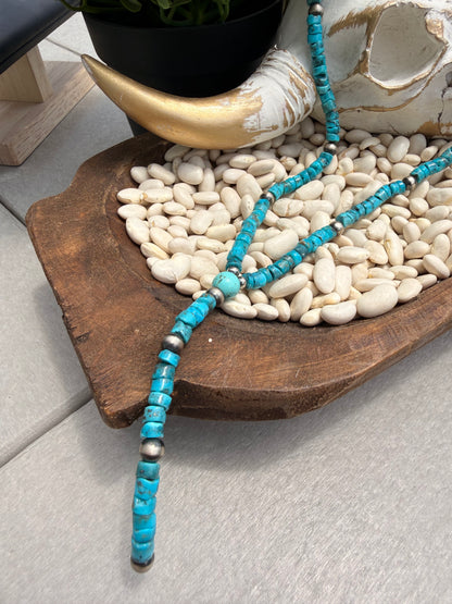 Kimberly Tom - 18" Campitos Turquoise Lariat Necklace