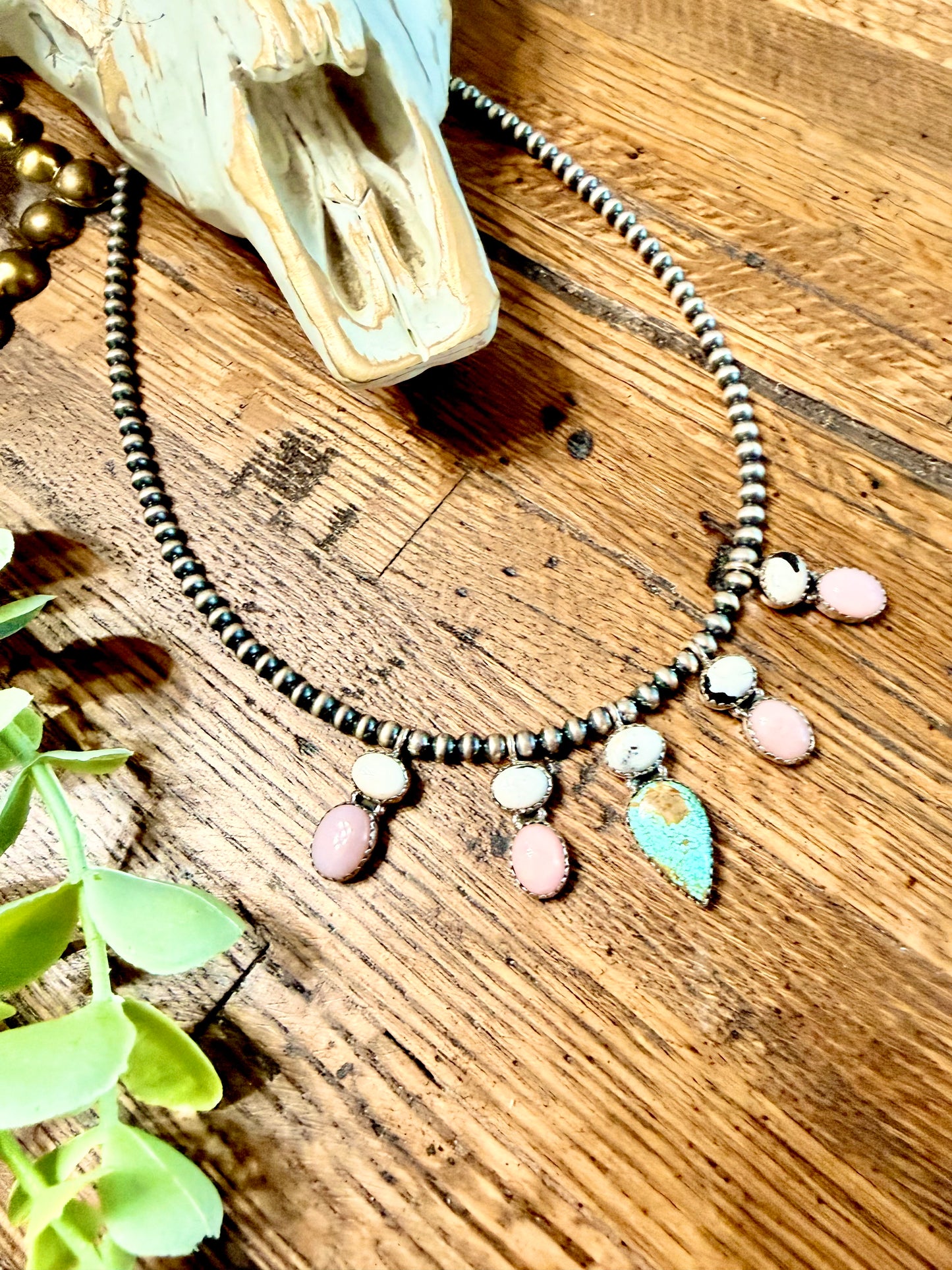 Pink Conch & Mine #8 Matilda Necklace