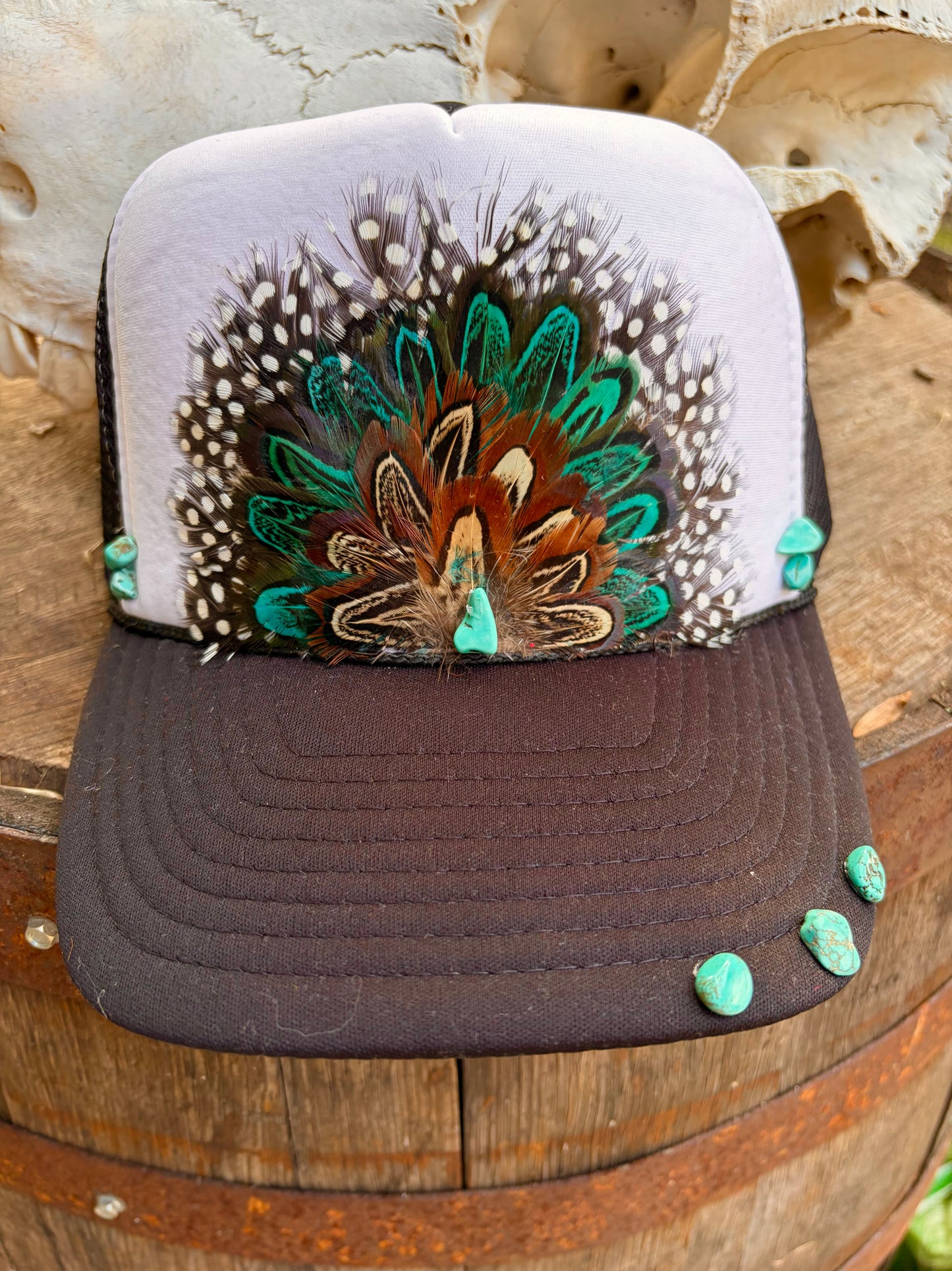 Gypsy Custom Feather Trucker Hat
