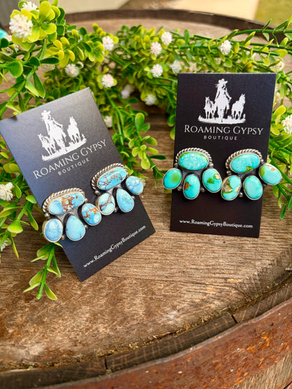 4 Stone Cluster Cutie Earrings
