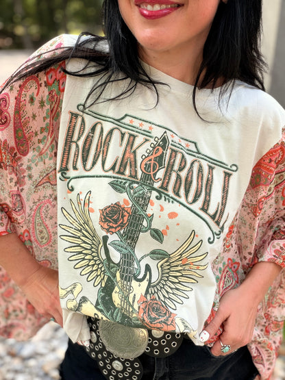 Rock N Roll Vintage Rustic Poncho
