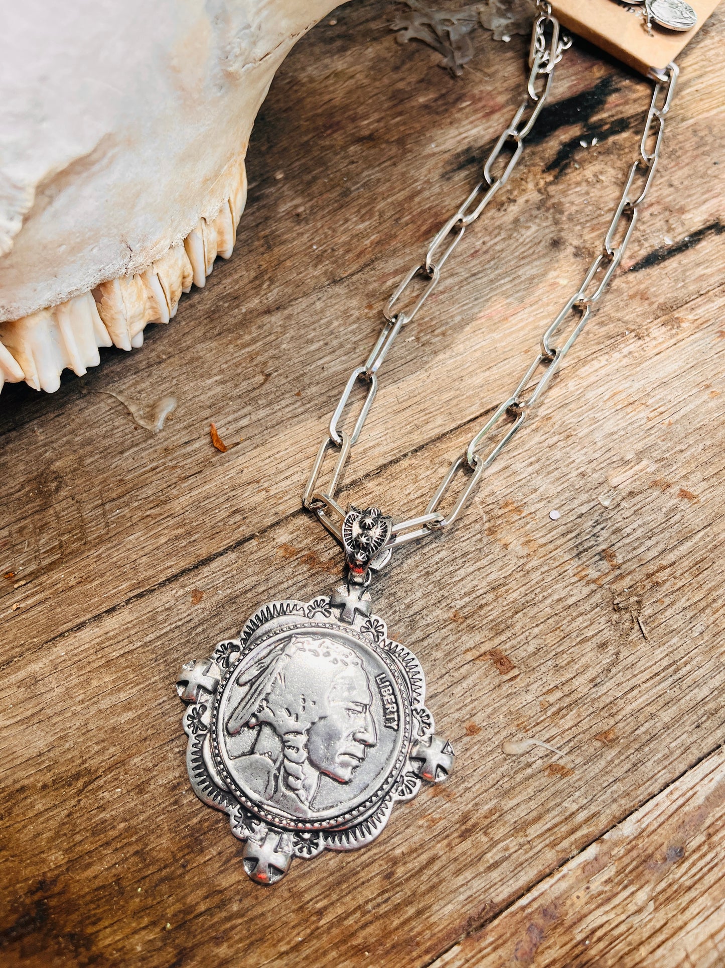 Mega Link Western Paperclip Necklaces