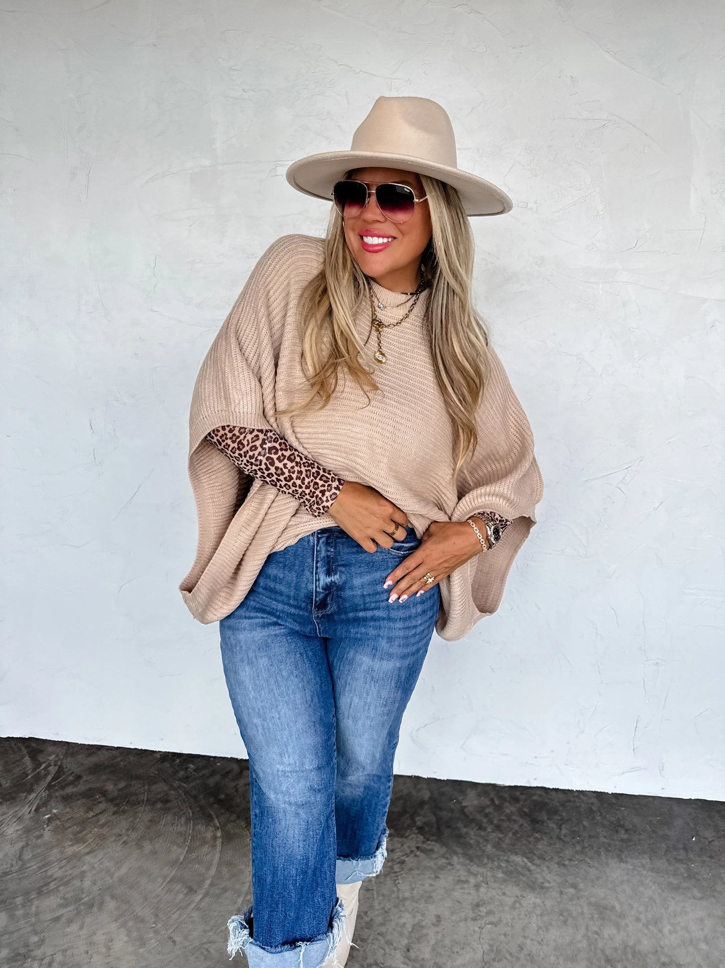 Slouch Chic Pullover Poncho