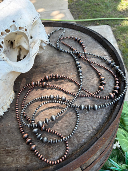 60" Faux Graduated Big Bertha Necklace
