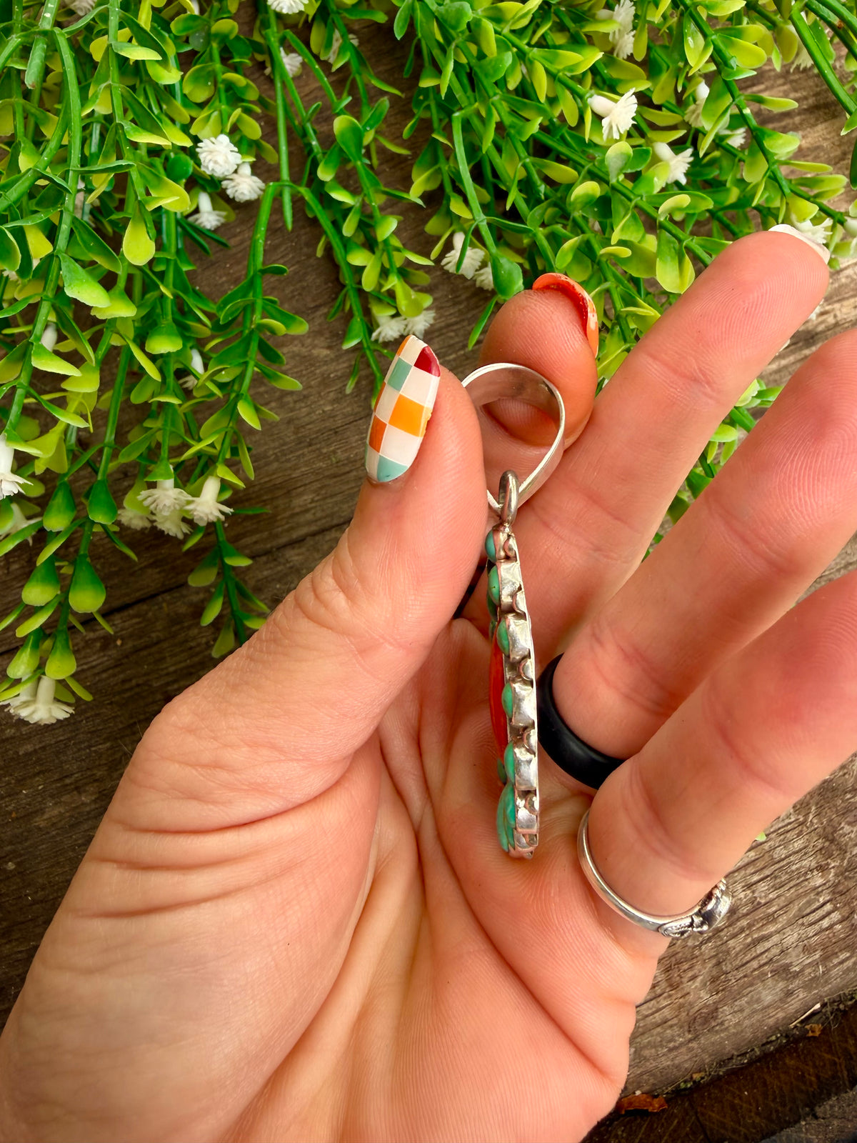 Multi Stone Kingman + Spiny Pendant