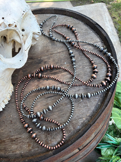 60" Faux Graduated Big Bertha Necklace