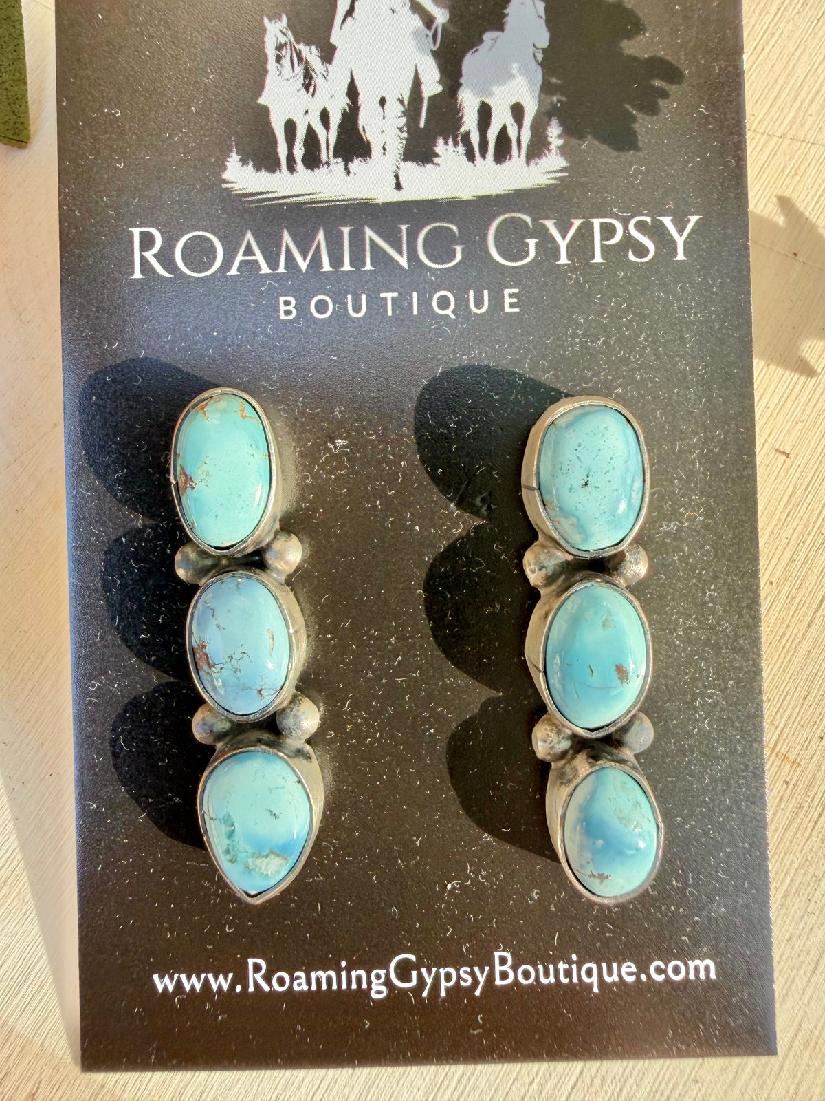 Golden Hill 3 Stone Earrings 2.0