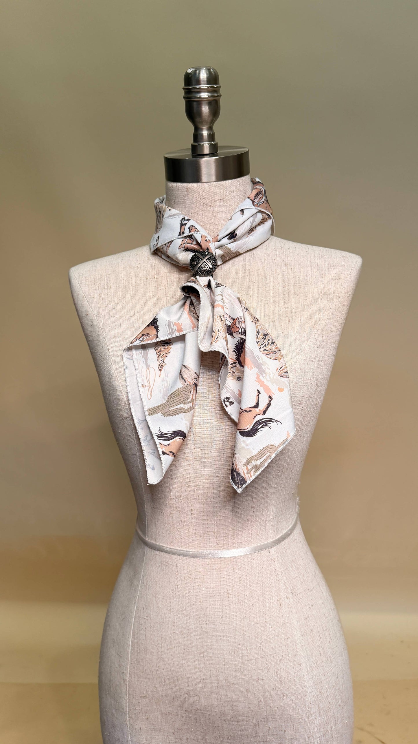 Western Horses Wild Rag 28x28