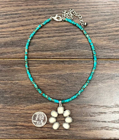 White Squash Naja Gemstone Necklace