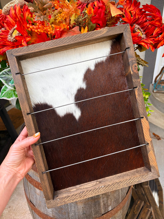 Cowhide Pendant Holder Jewelry Display