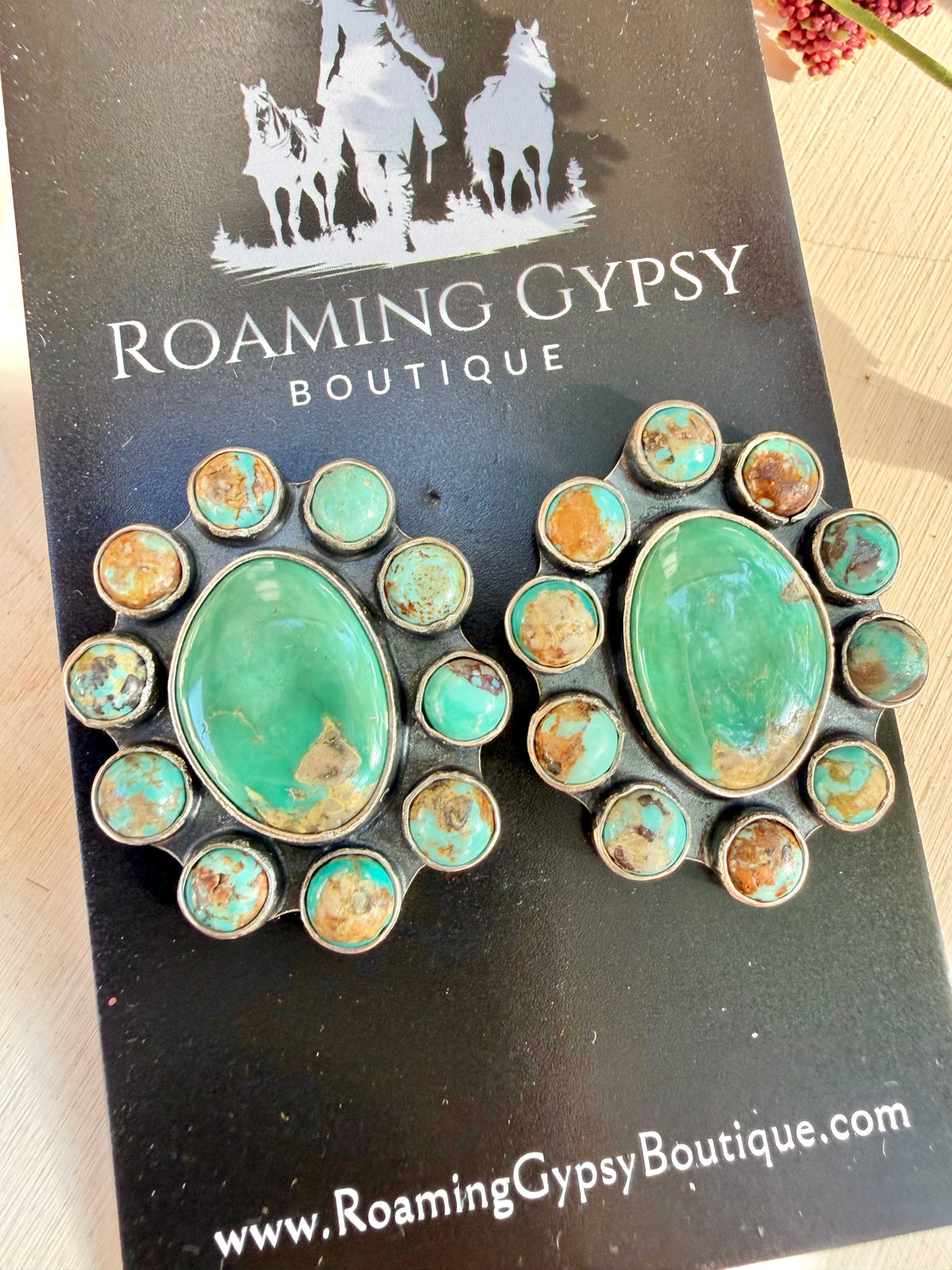 Nacozari Turquoise Cluster Earrings