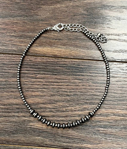 Rondelle Polish Navajo Bead Necklace