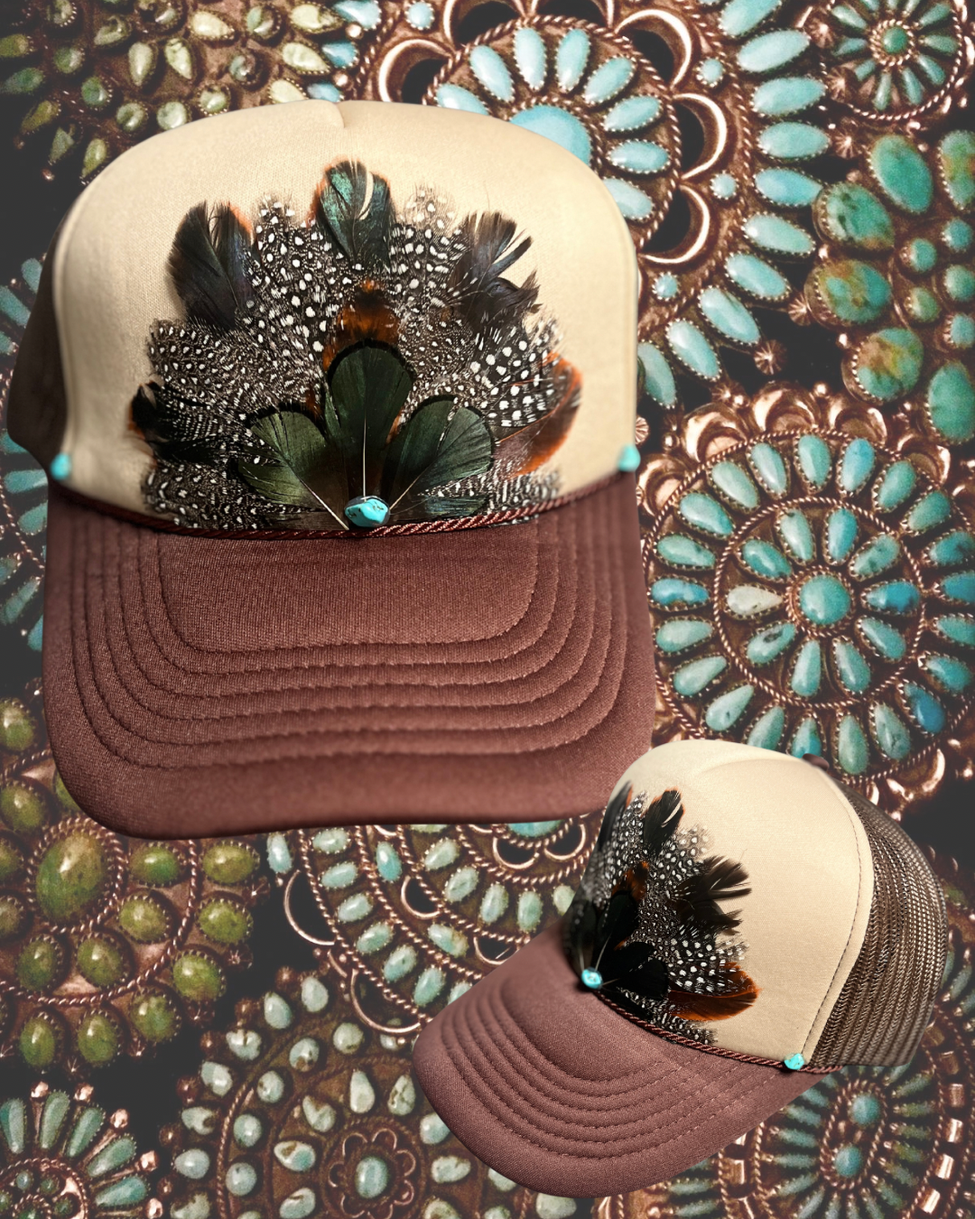 Gypsy Custom Feather Trucker Hat