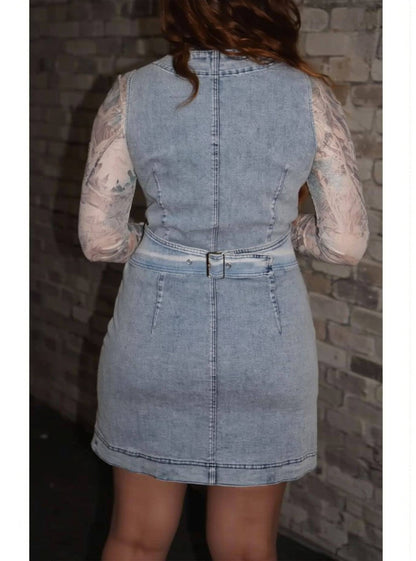 Quincy Denim Pocket Dress