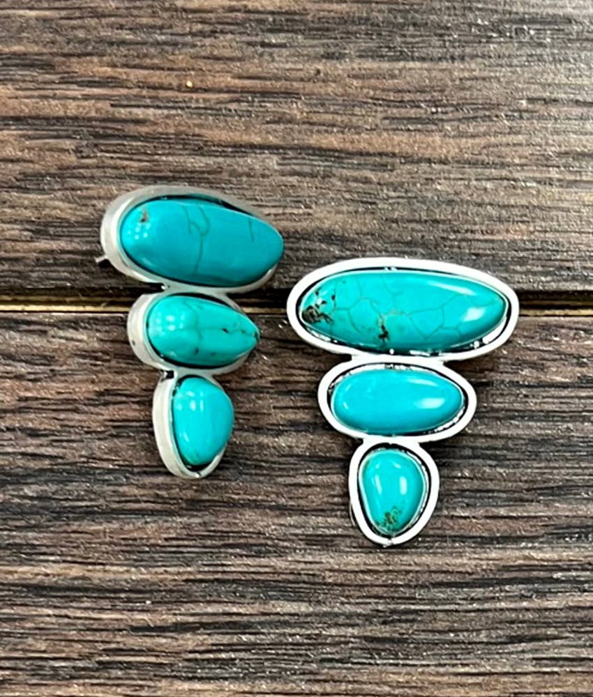 Arrow Turquoise Stud Earrings