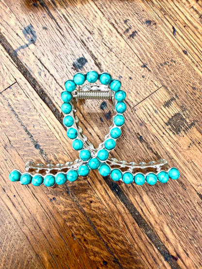 Rockin Western Pearl Hair Clip