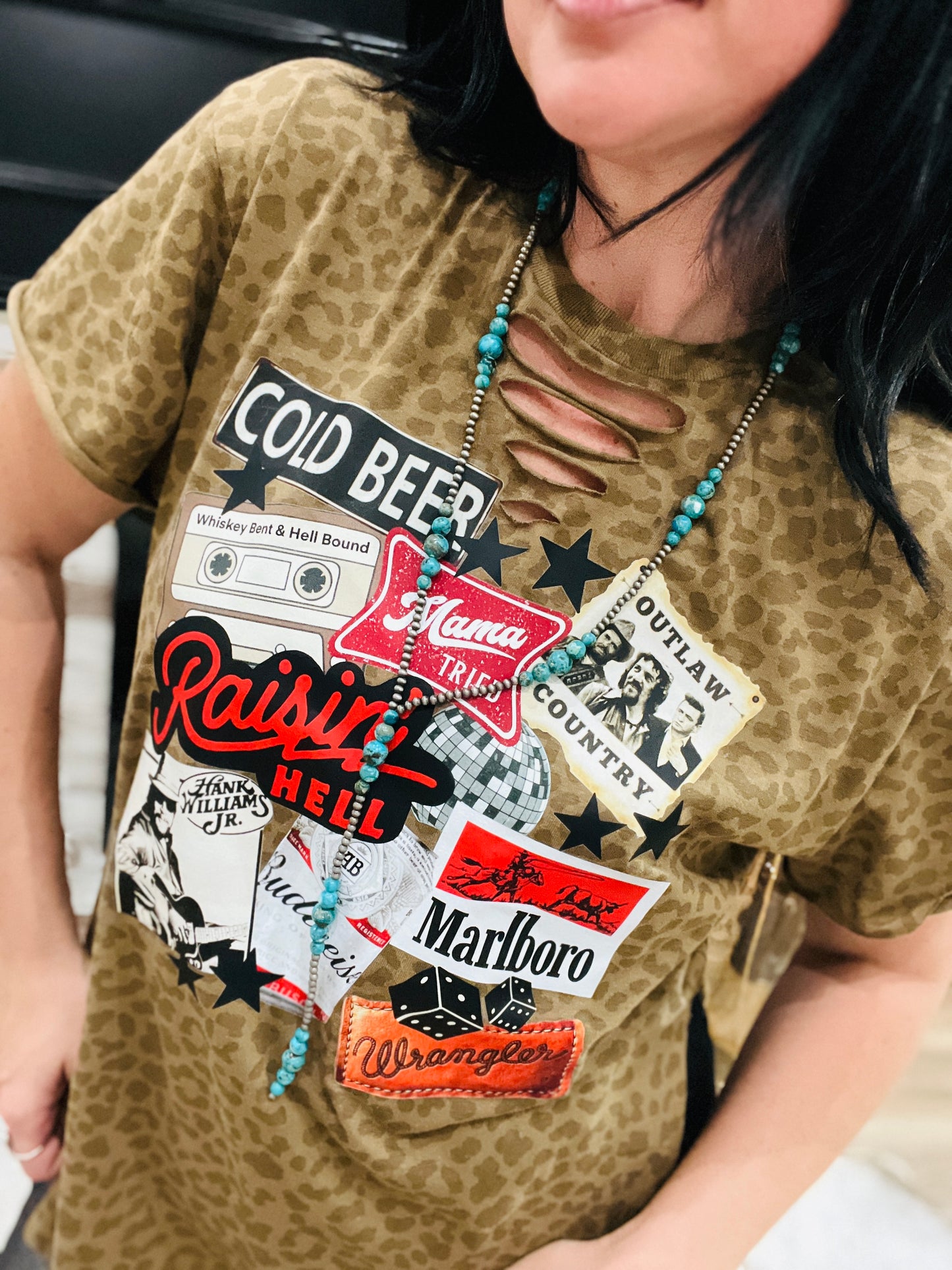 Retro Rambler Leopard Tee