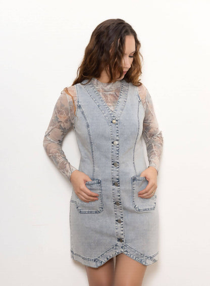 Quincy Denim Pocket Dress