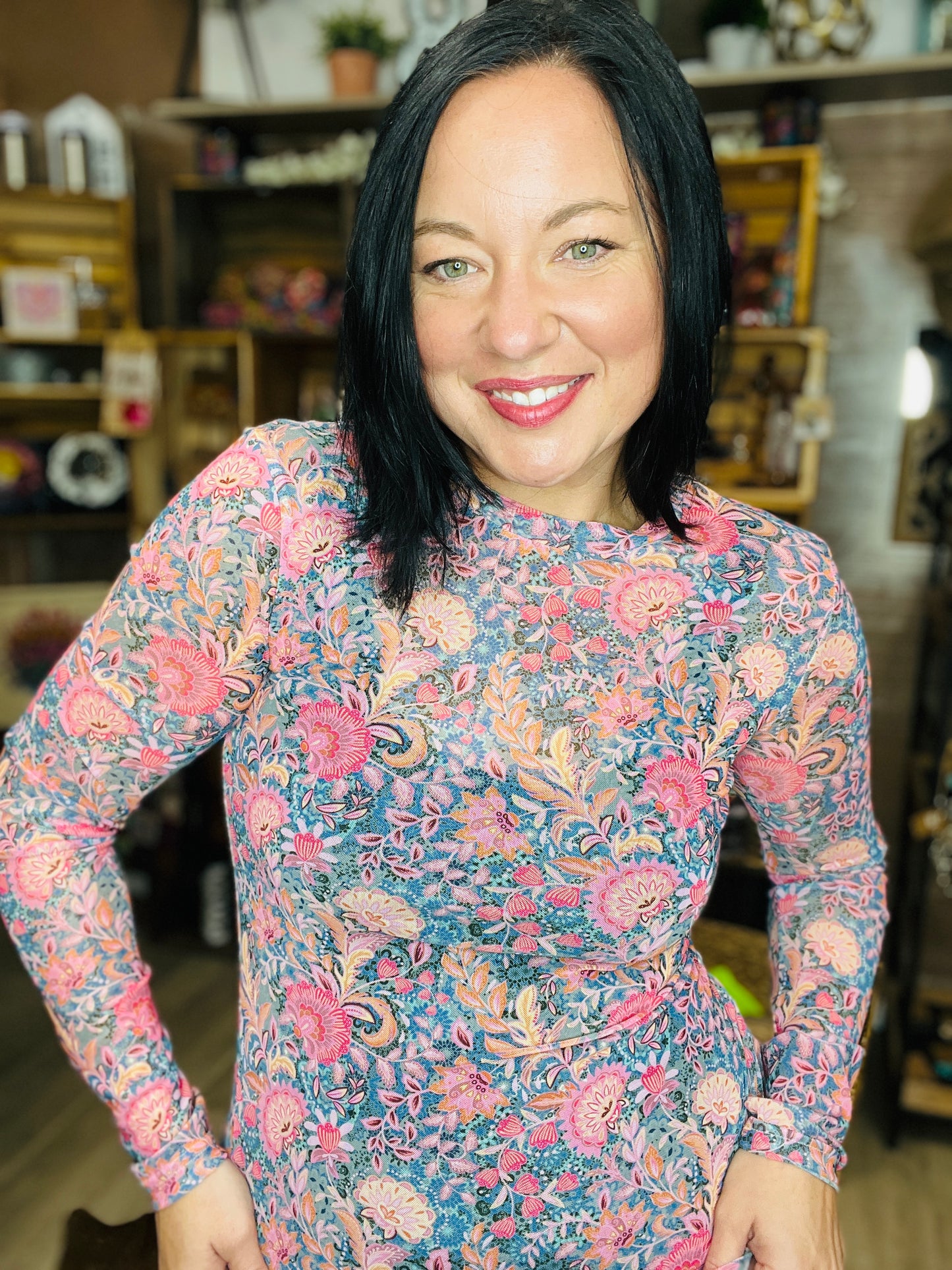 Bright Pink Blooms Mesh