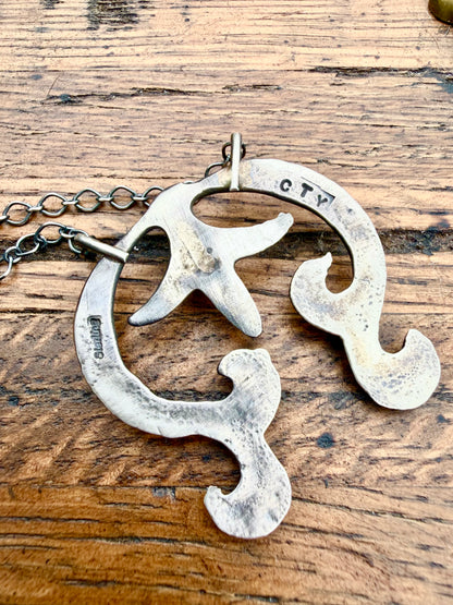 Silver Naja Pendant Necklace - C. Tom