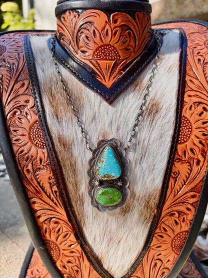Tillie John Scalloped Gem Necklace