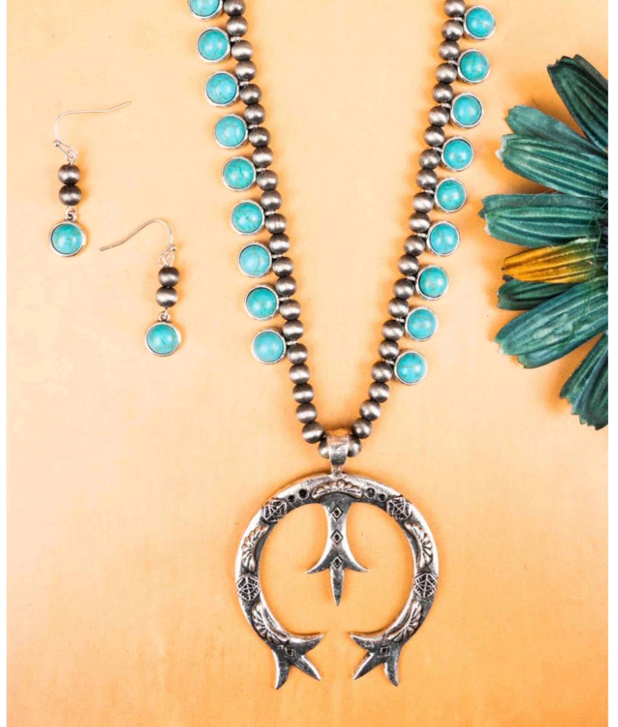 Eagle Lake Turquoise Necklace & Earring Set