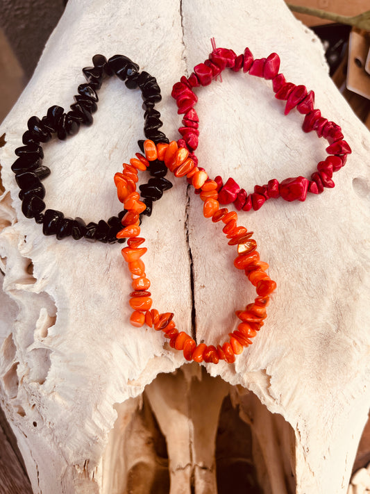 Chip Stone Stretch Bracelets