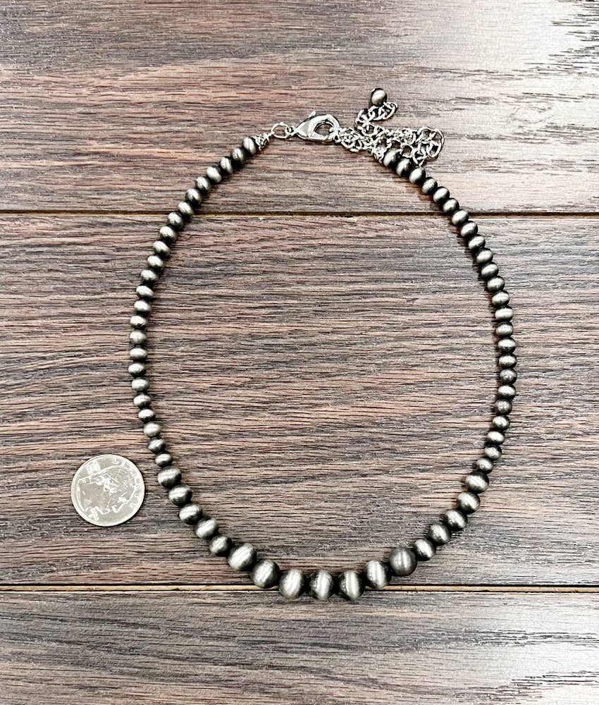 Graduated Navajo Bead Necklace