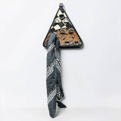 Triangle Leather Wild Rag Holders