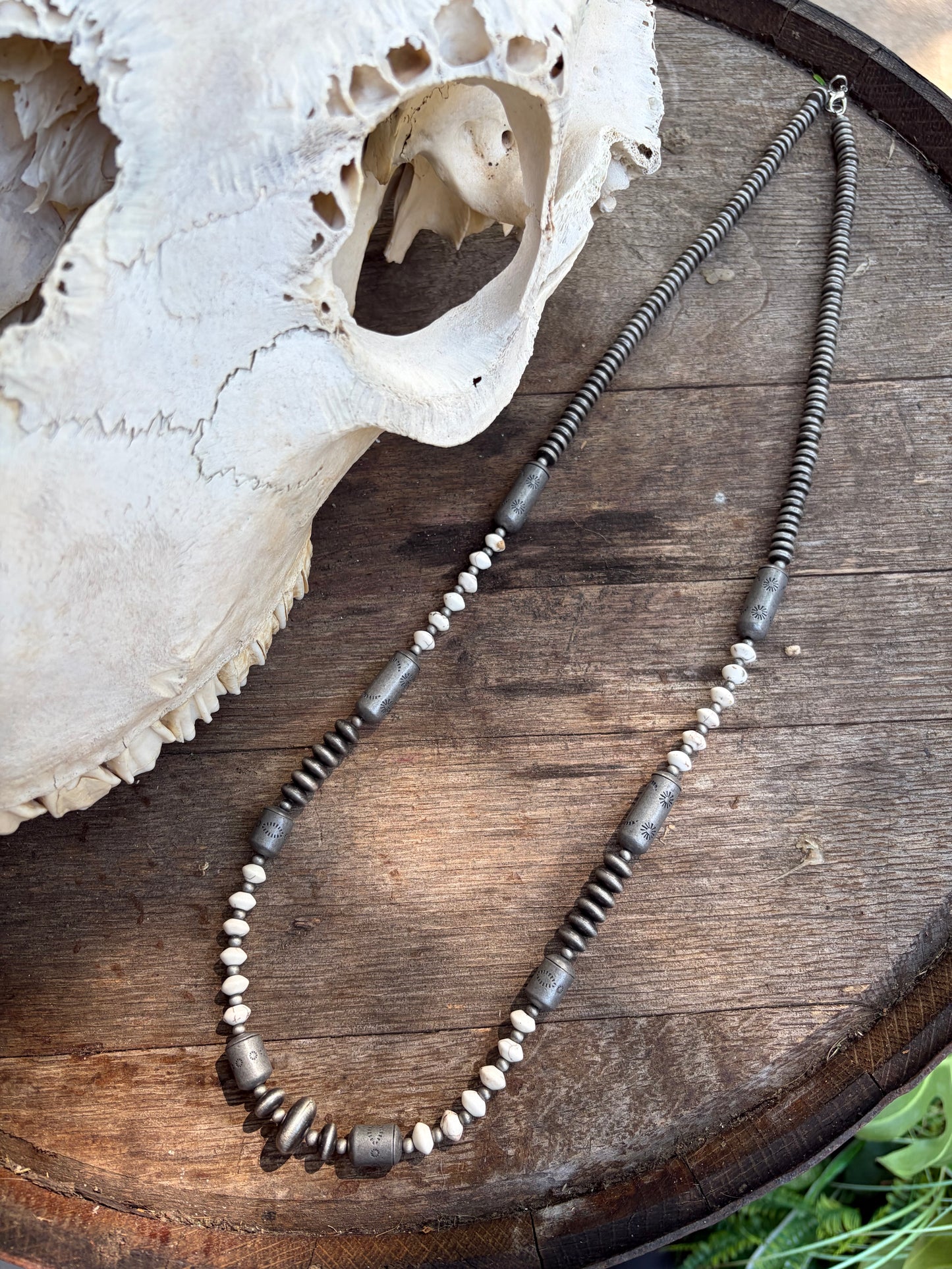40'' Cream Delight Rondelle Faux Necklace