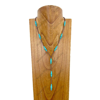 Westy Gal Faux Lariat Necklace