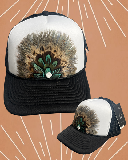 Gypsy Custom Feather Trucker Hat