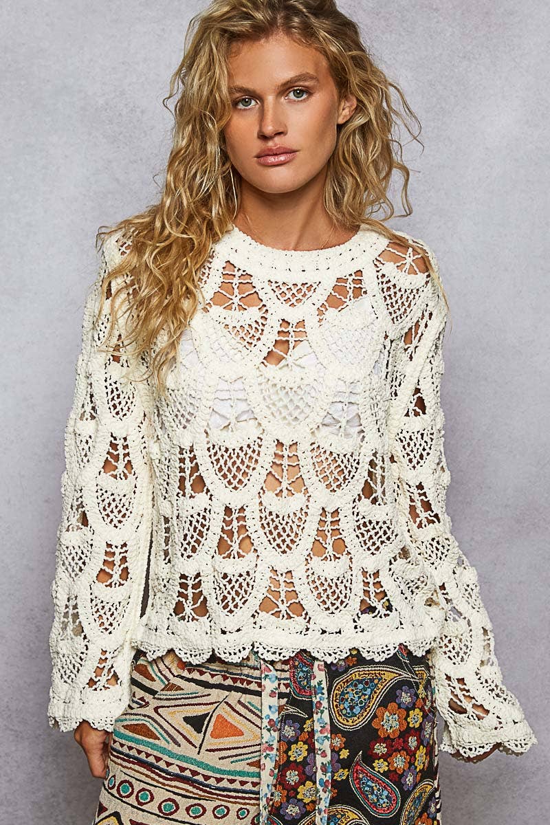 Texan Skies Crochet Top