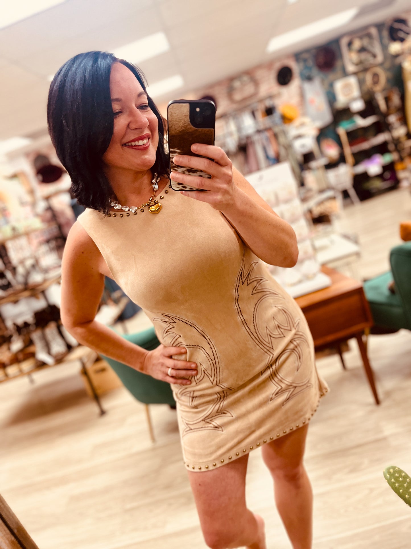 Laramie Studded Boot Stitch Dress