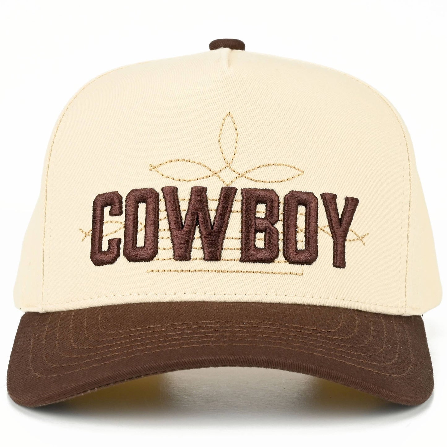 Cowboy Embroidered Canvas Trucker Hat